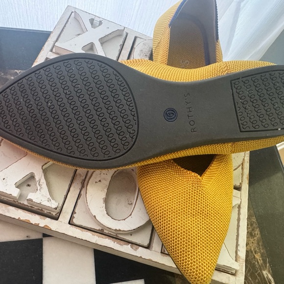 Rothy's Mustard Yellow Women's Flats - Picture 3 of 4